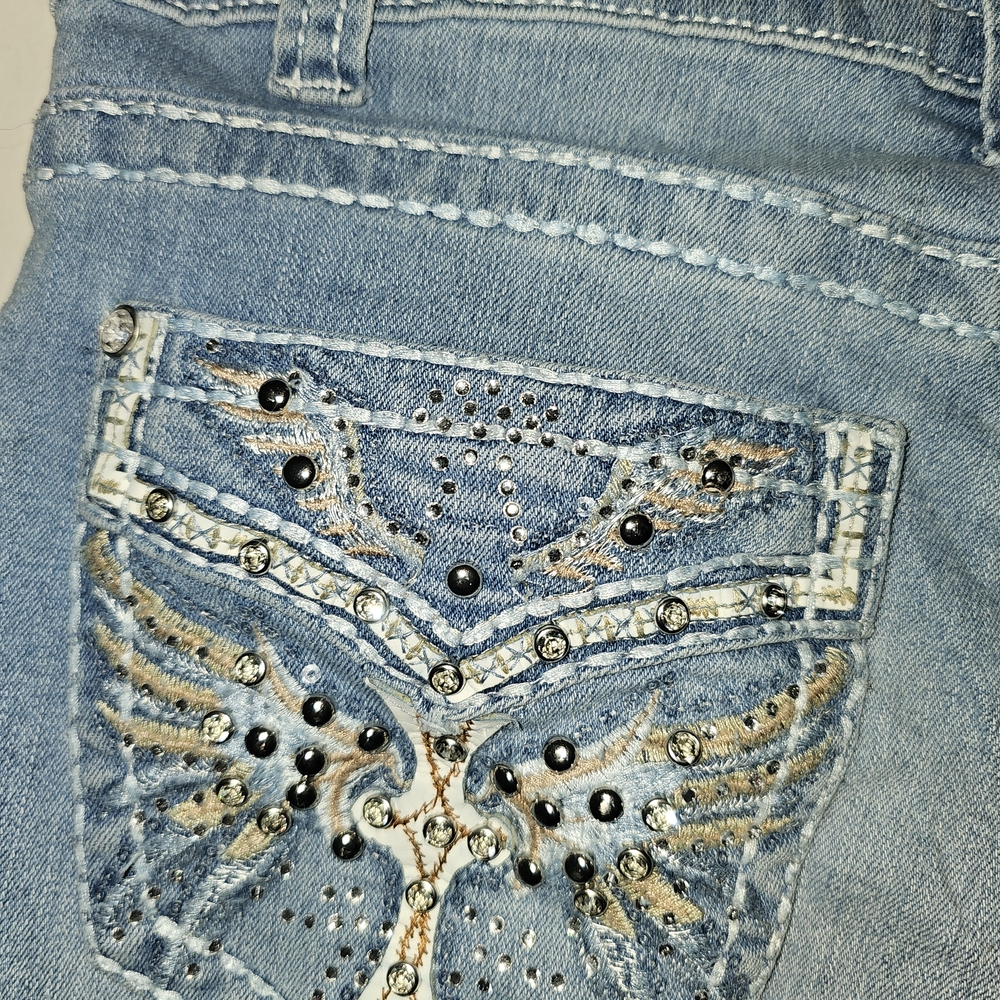 Y Jeans Juniors Embellished Denim Sz 5/6